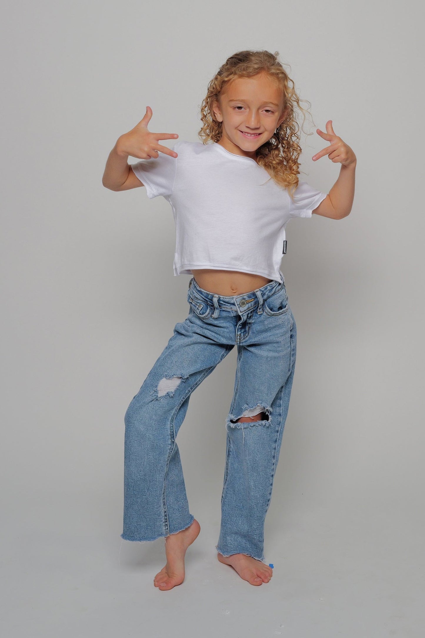 Crop Tee , White