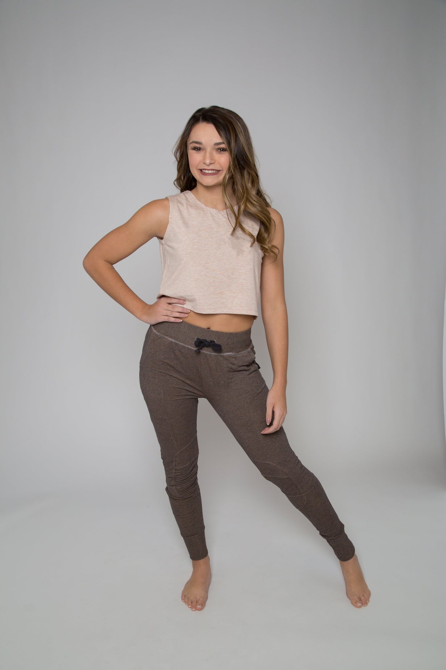 Curtain Call Top , Sand