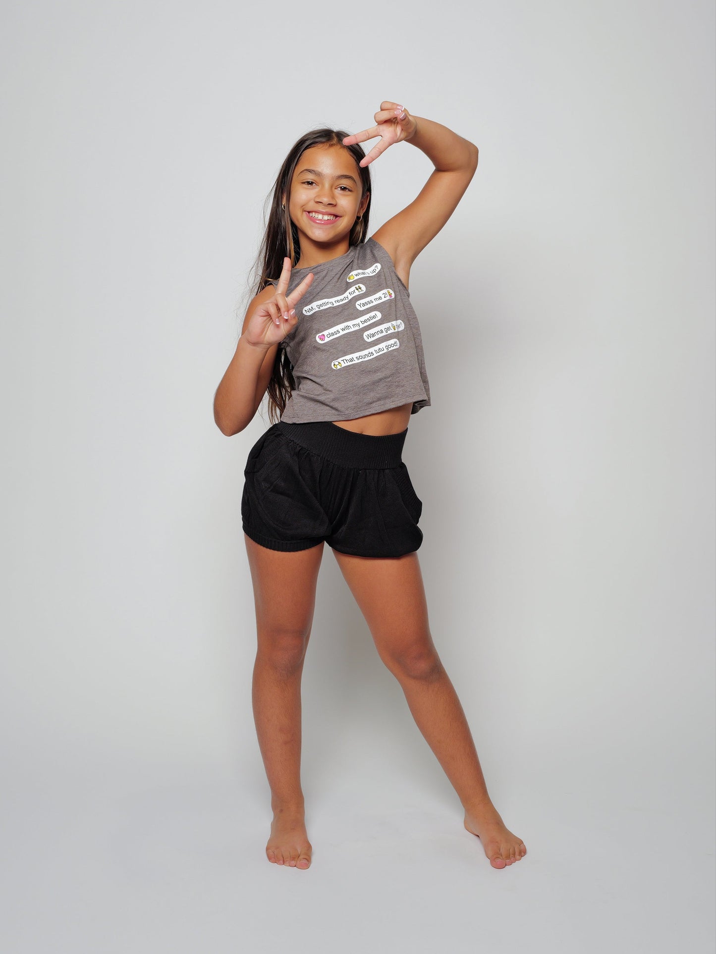 Talk Bubble Emoji Youth Curtain Call Top