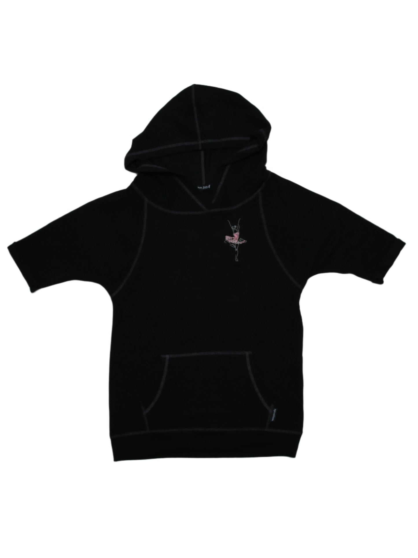 Black Embroidered Kathryn Hoodie