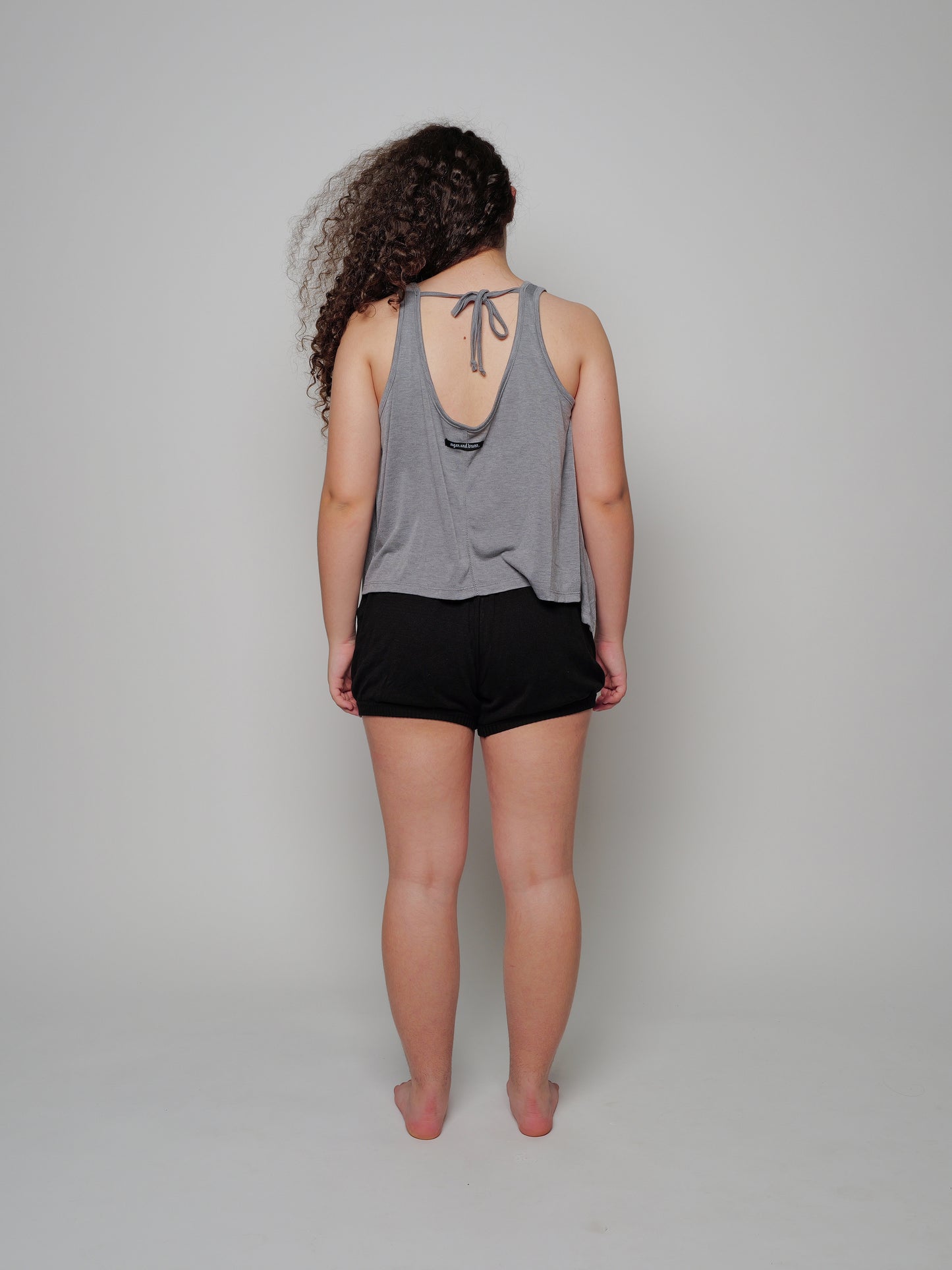 Steel Gray Tie Back Tank