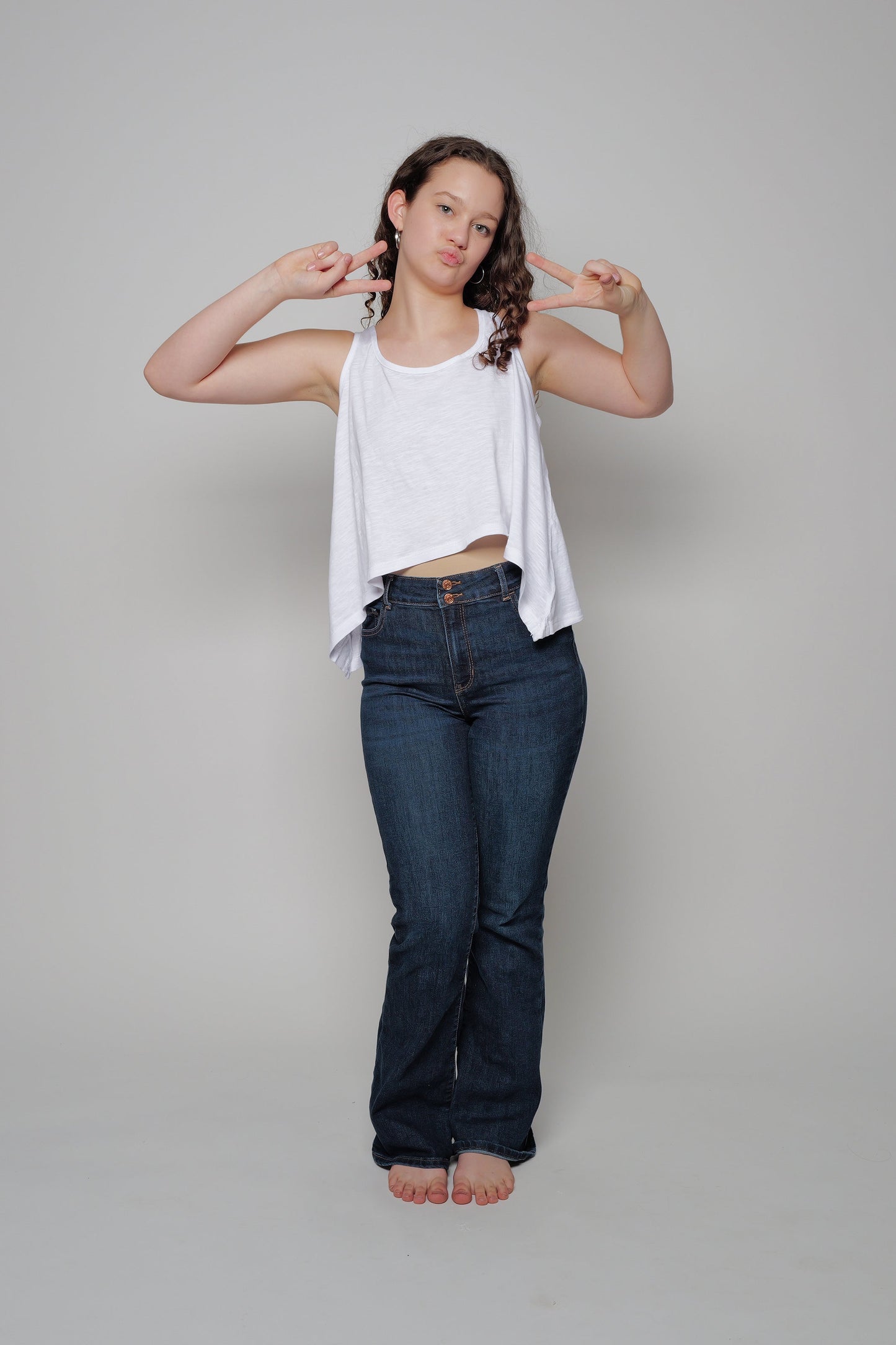 Tie Back Tank, Snow White