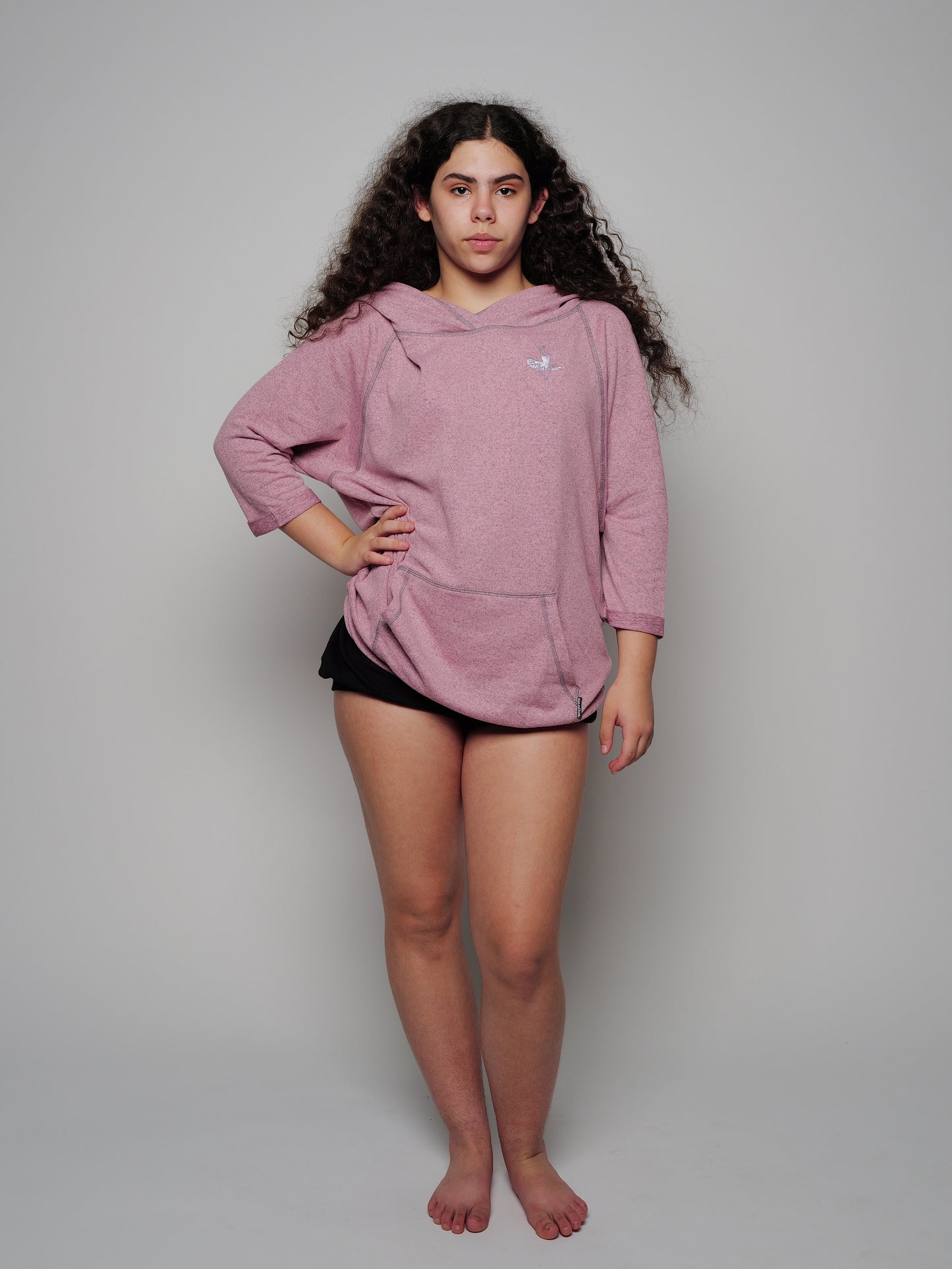 Pink Embroidered Kathryn Hoodie