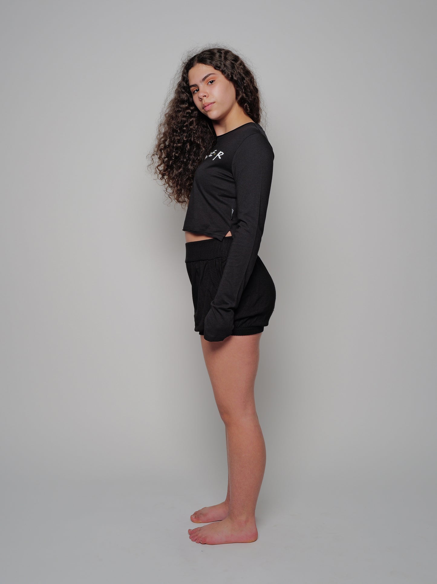 Friends Dancer Crop Long Sleeve Tee