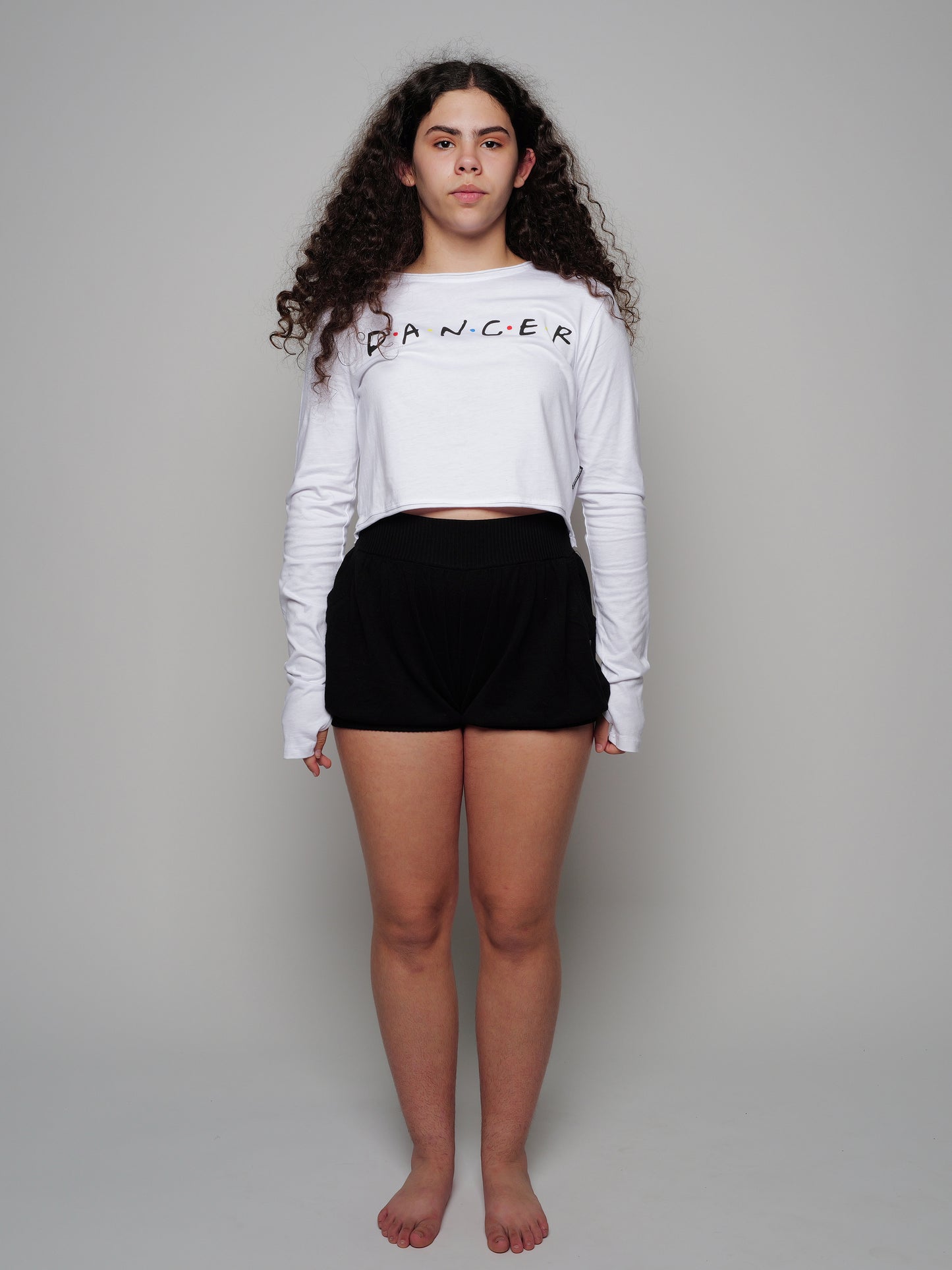 Friends Dancer Crop Long Sleeve Tee