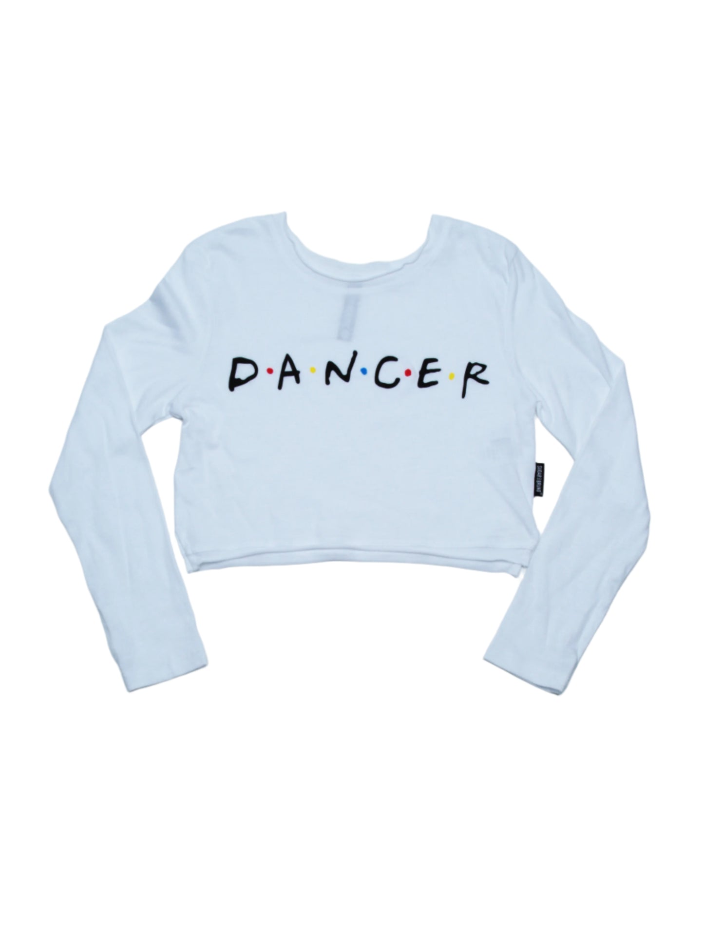 Friends Dancer Itty Bitty Long Sleeve Crop Tee