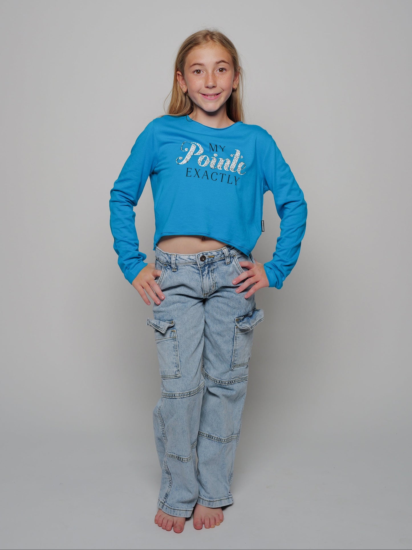 My Pointe Exactly Youth Long Sleeve Crop