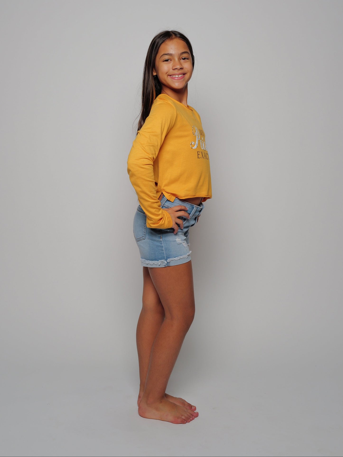 My Pointe Exactly Youth Long Sleeve Crop