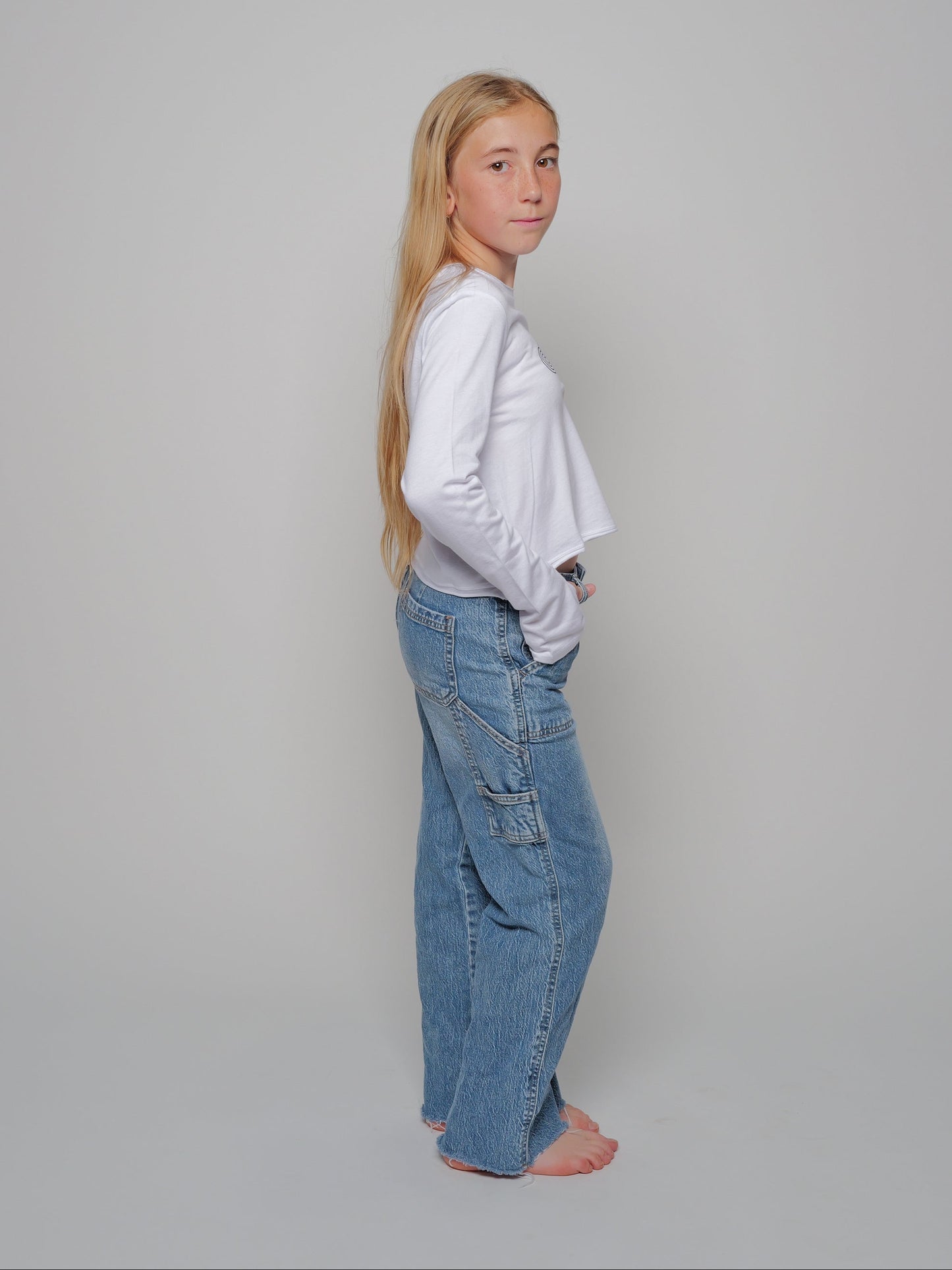 Groovy Dance Youth Long Sleeve Crop