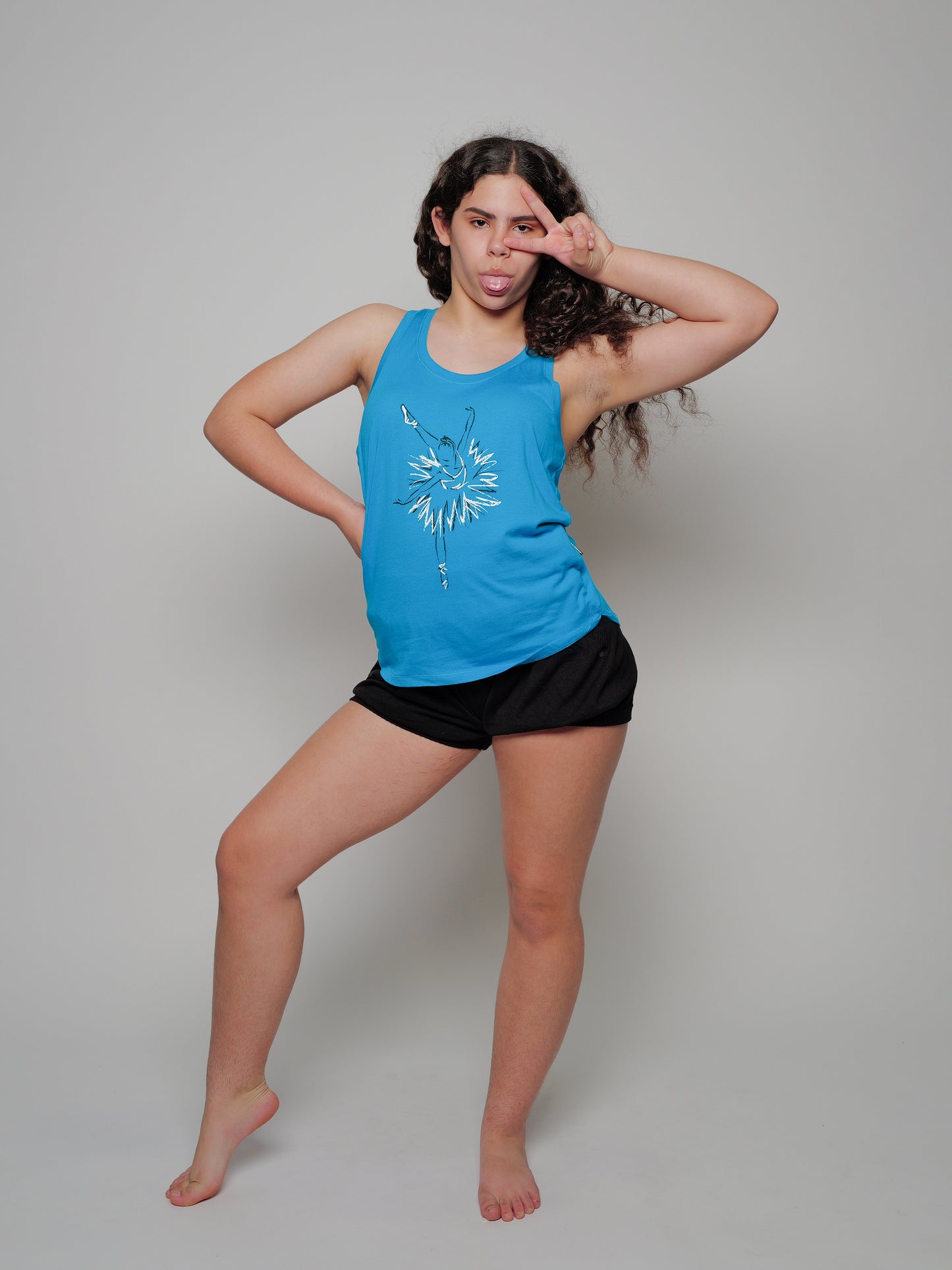 Chalk Ballerina Racerback Tank