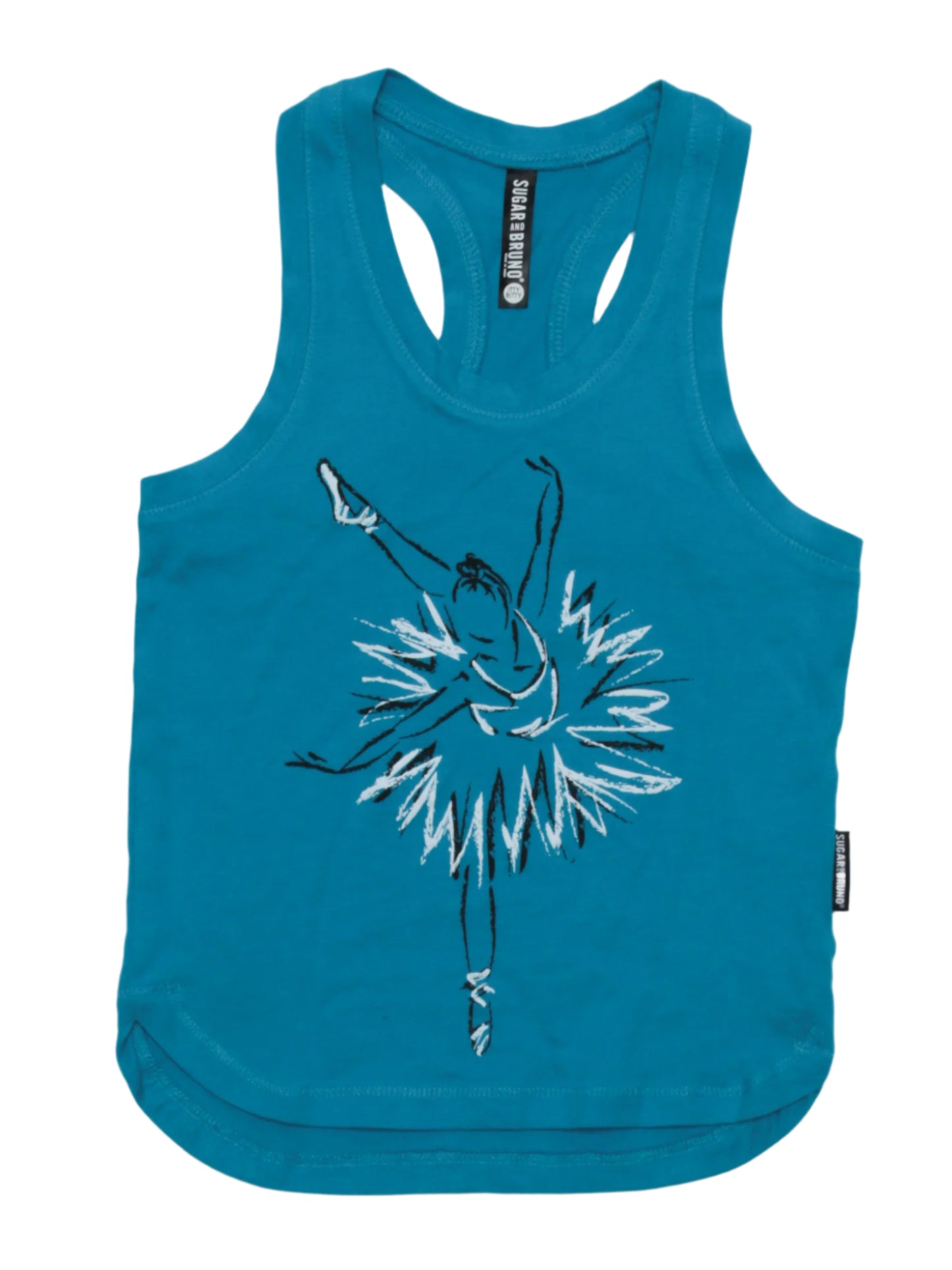 Chalk Ballerina Itty Bitty Racerback Tank
