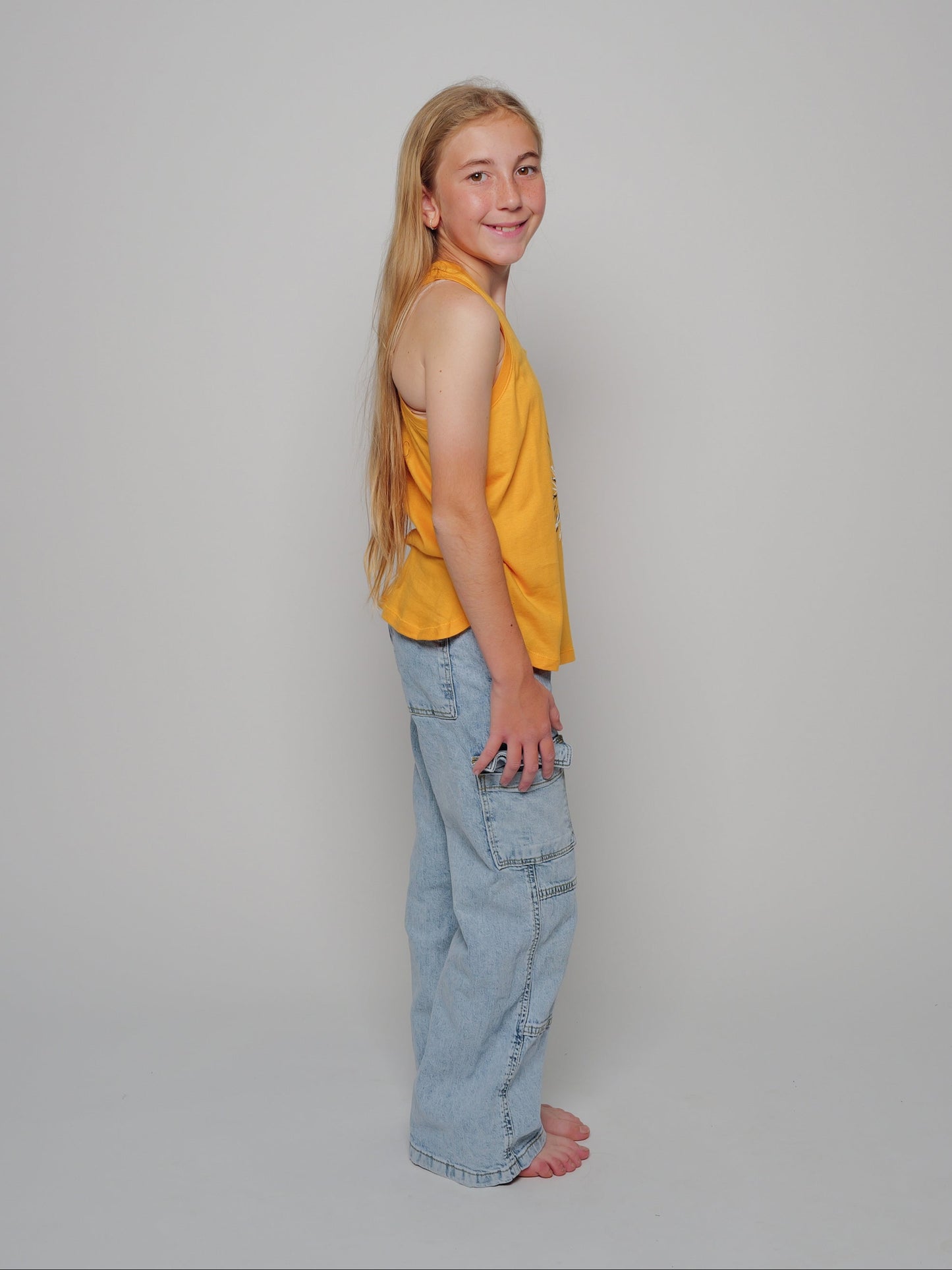 Chalk Ballerina Youth Racerback Tank