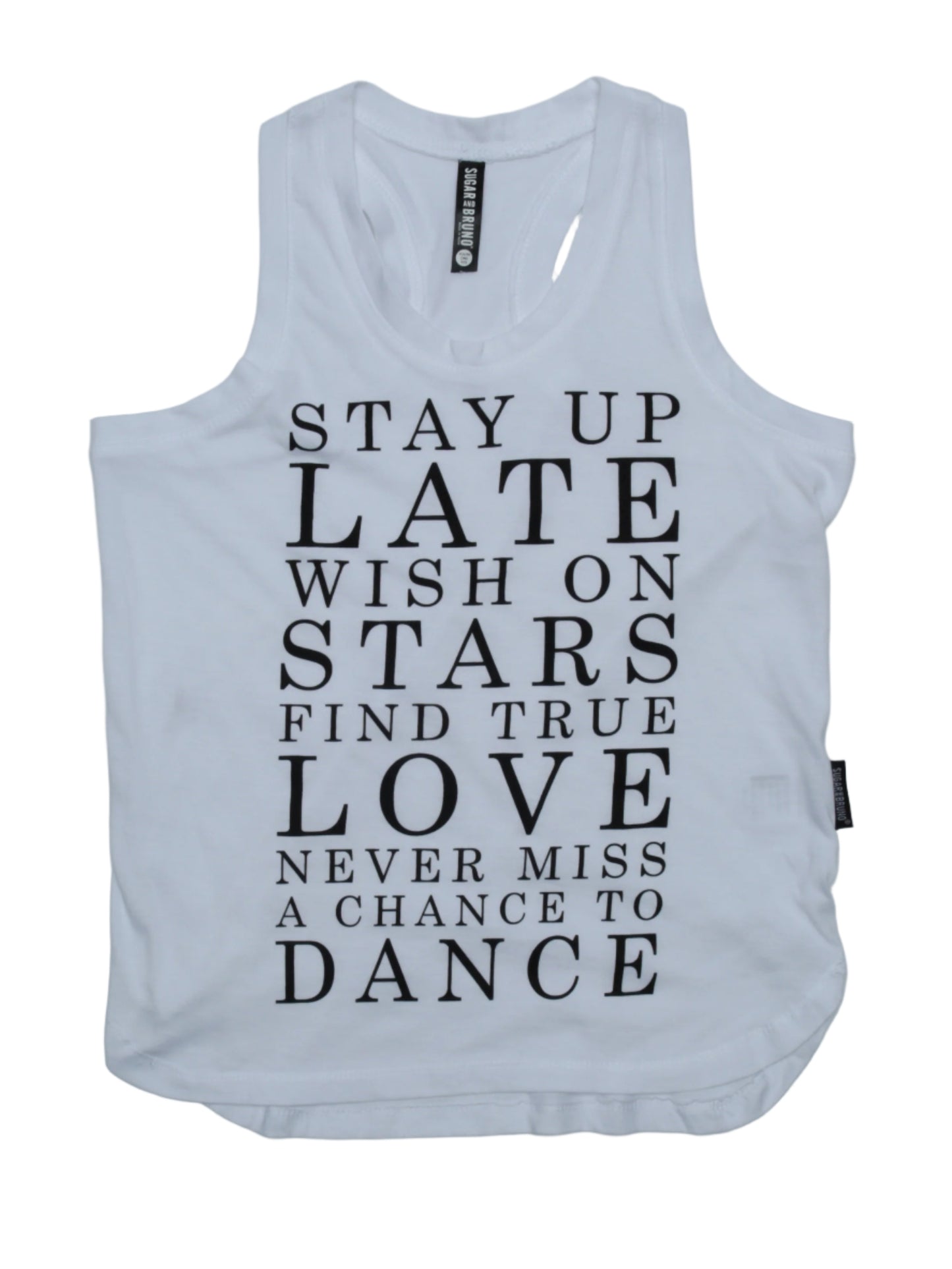 Stay Up Late Youth Racerback Tank