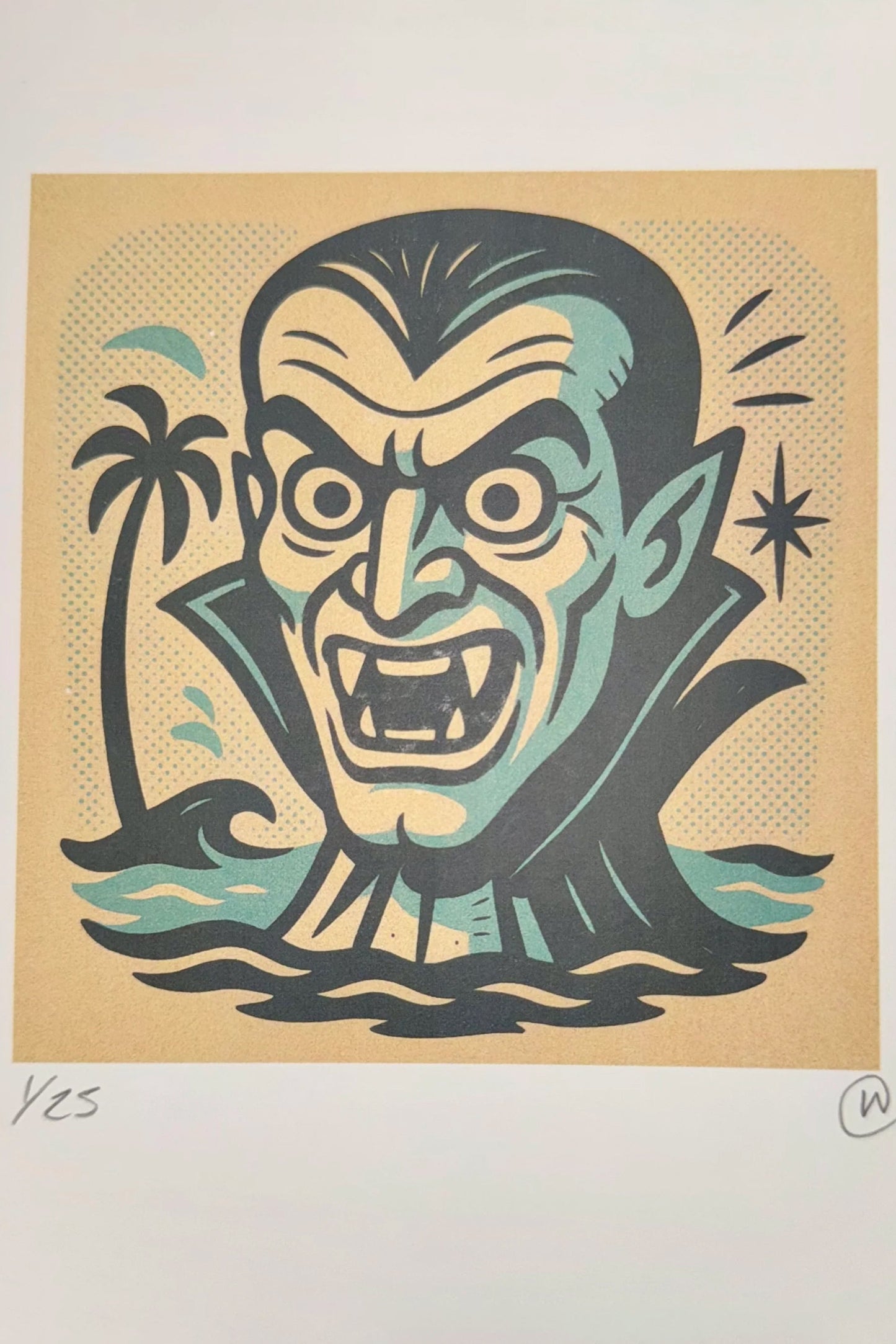 Tiki Treasures - The Count by Wil - signed print