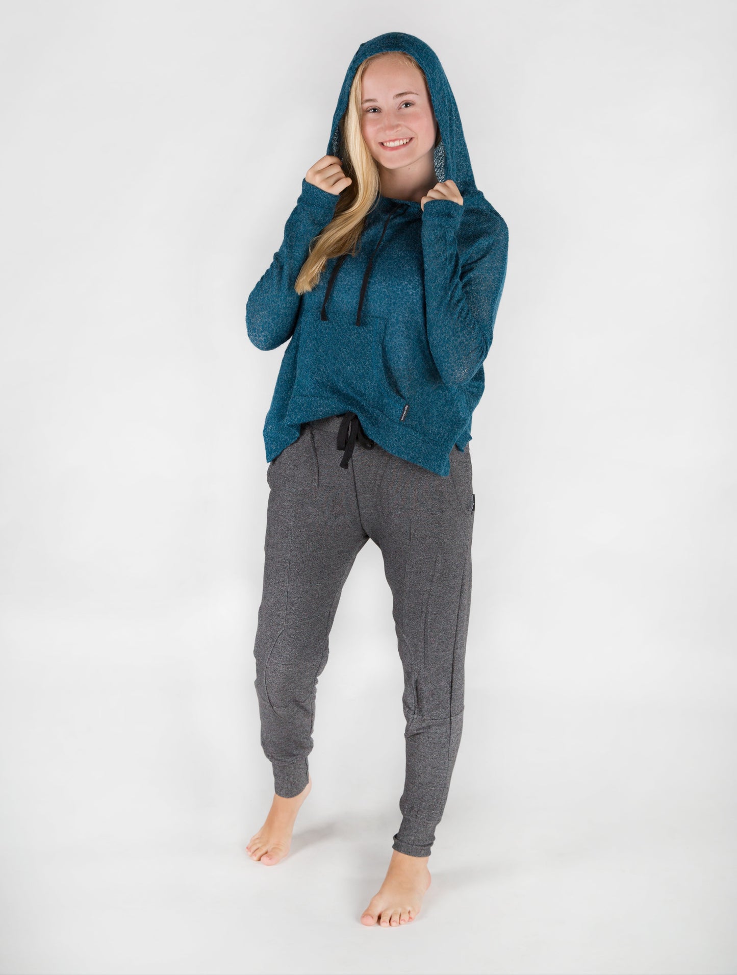 Jena Hoodie, Peacock Blue