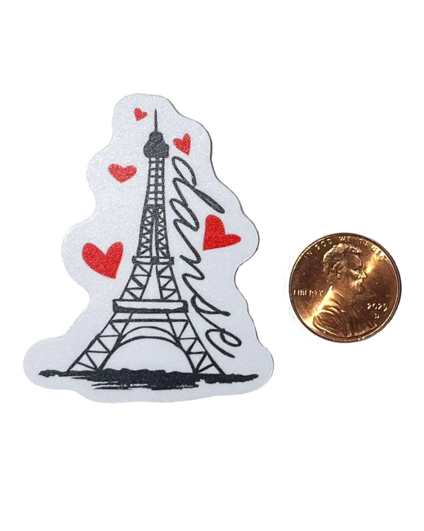 Danse Eiffel Tower water bottle sticker