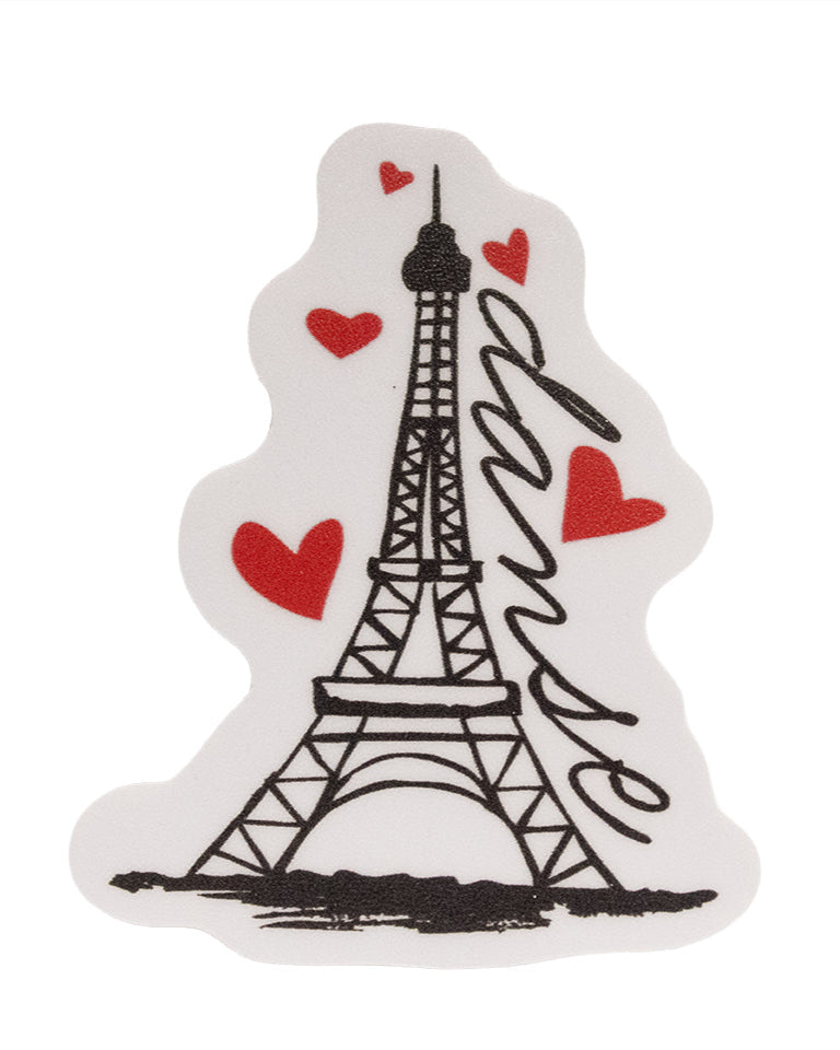 Danse Eiffel Tower water bottle sticker