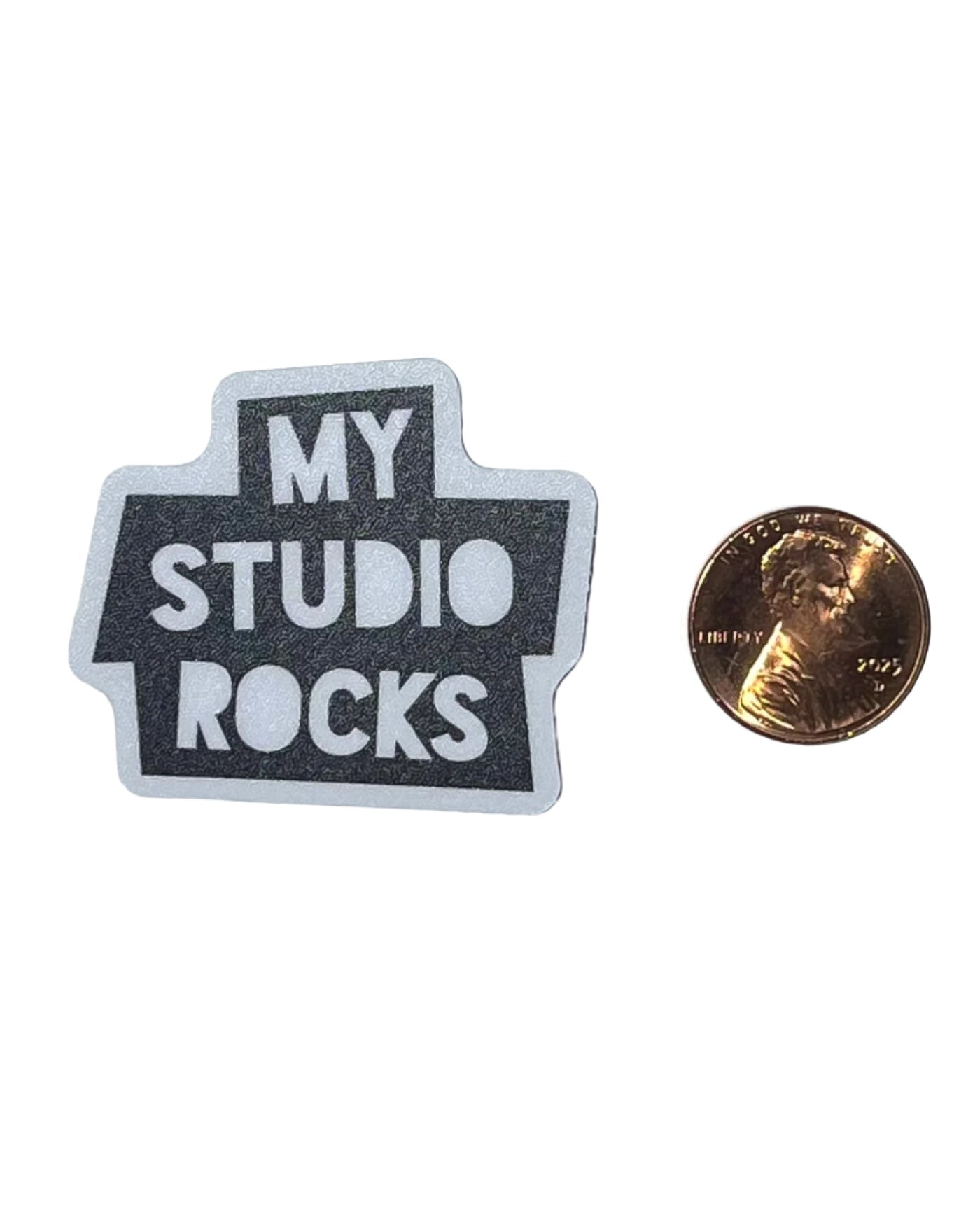 My Studio Rocks water bottle sticker