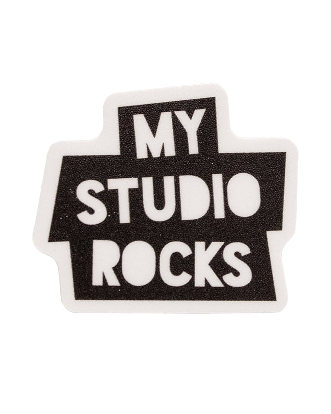 My Studio Rocks water bottle sticker