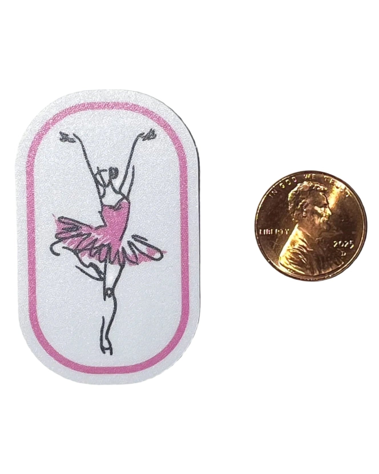 Ballerina water bottle sticker