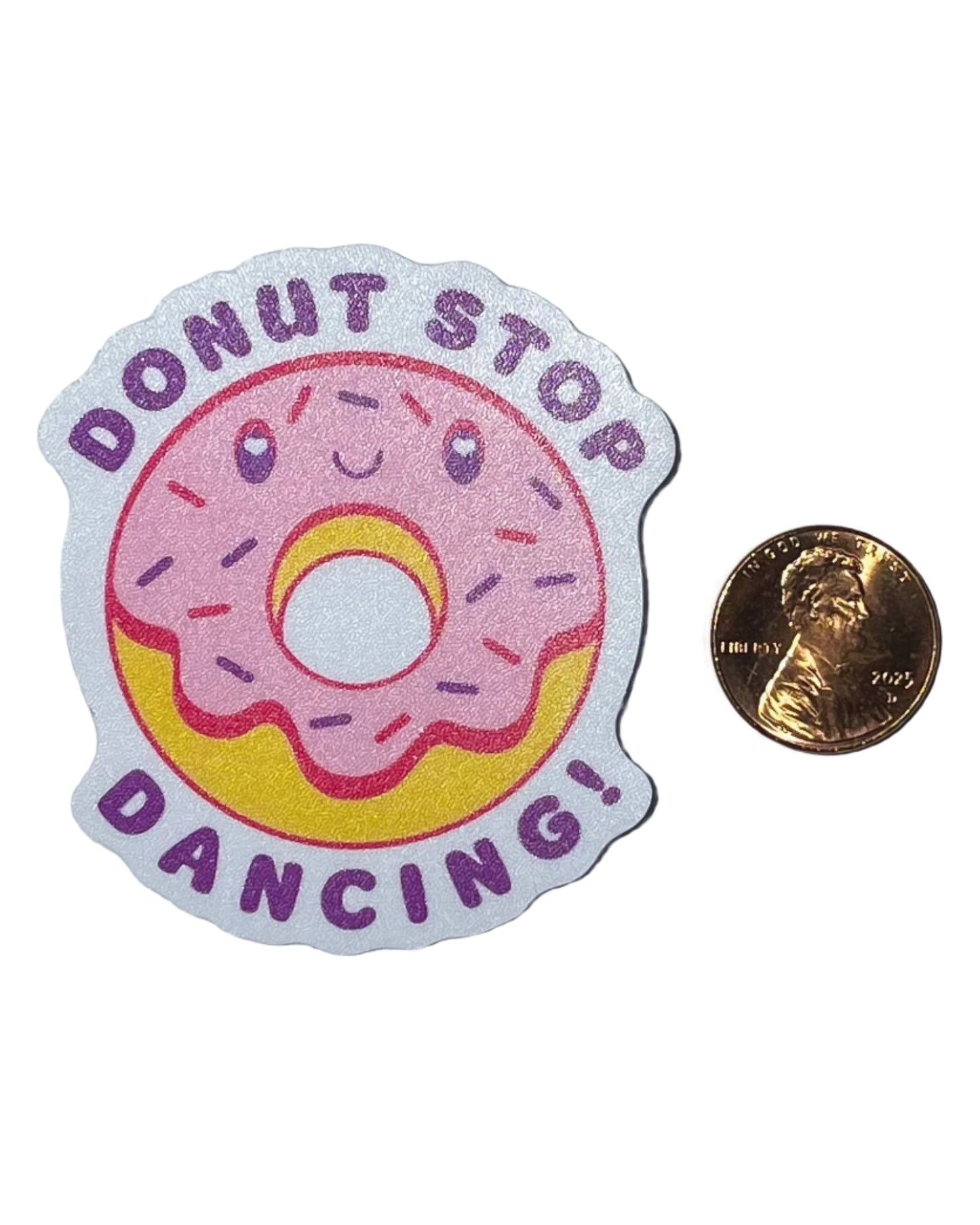 Donut Stop Water Bottle Sticker