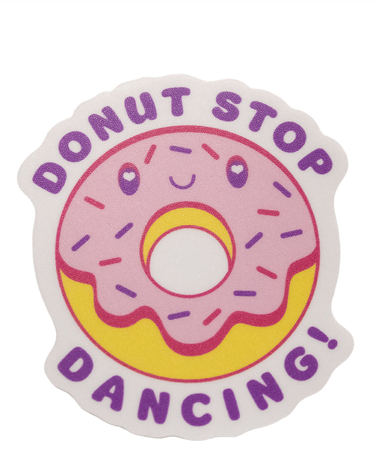 Donut Stop Water Bottle Sticker