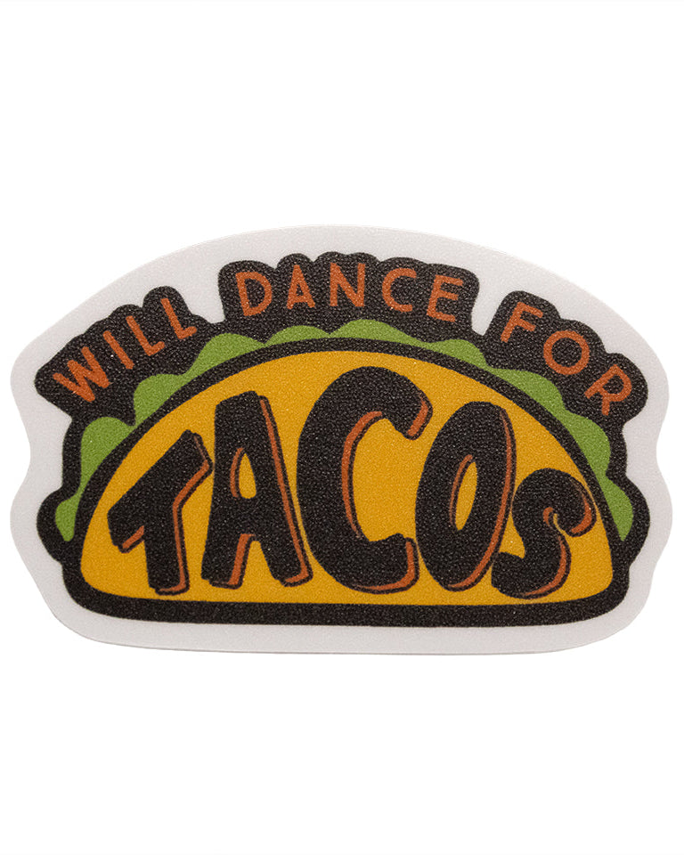 Dance For Tacos water bottle sticker