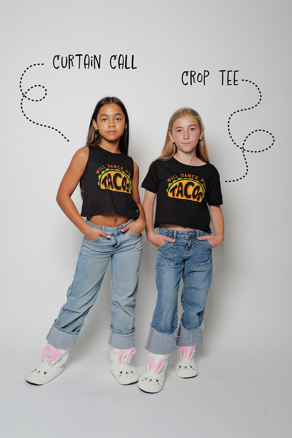 Dance For Tacos Youth Crop Tee