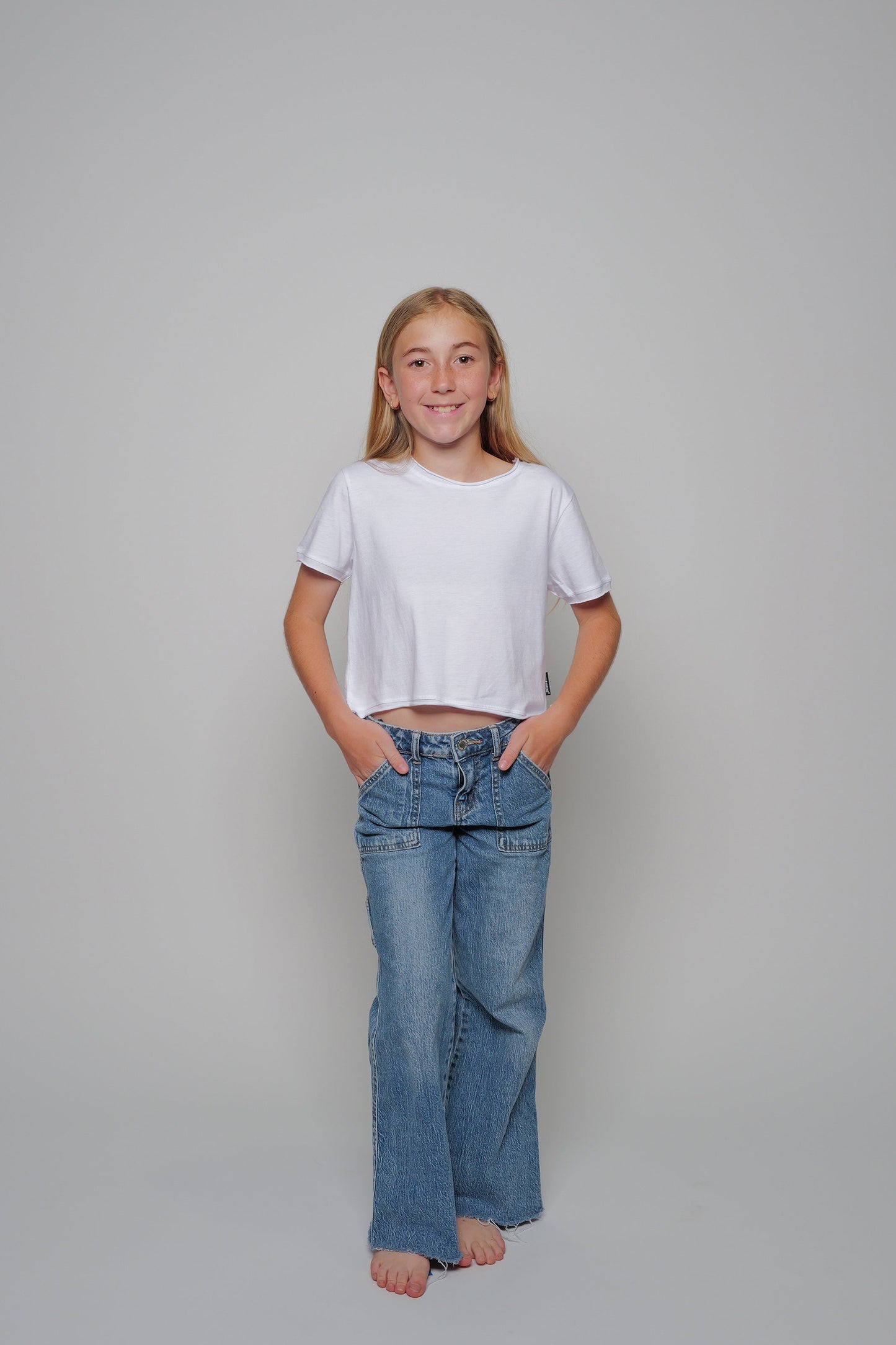 Crop Tee , White