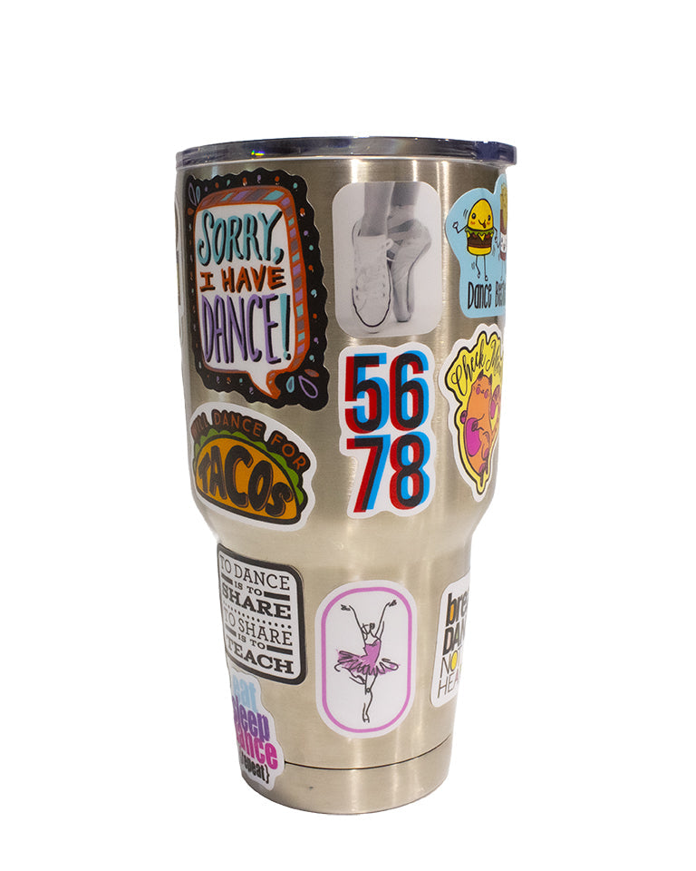 Ballerina water bottle sticker