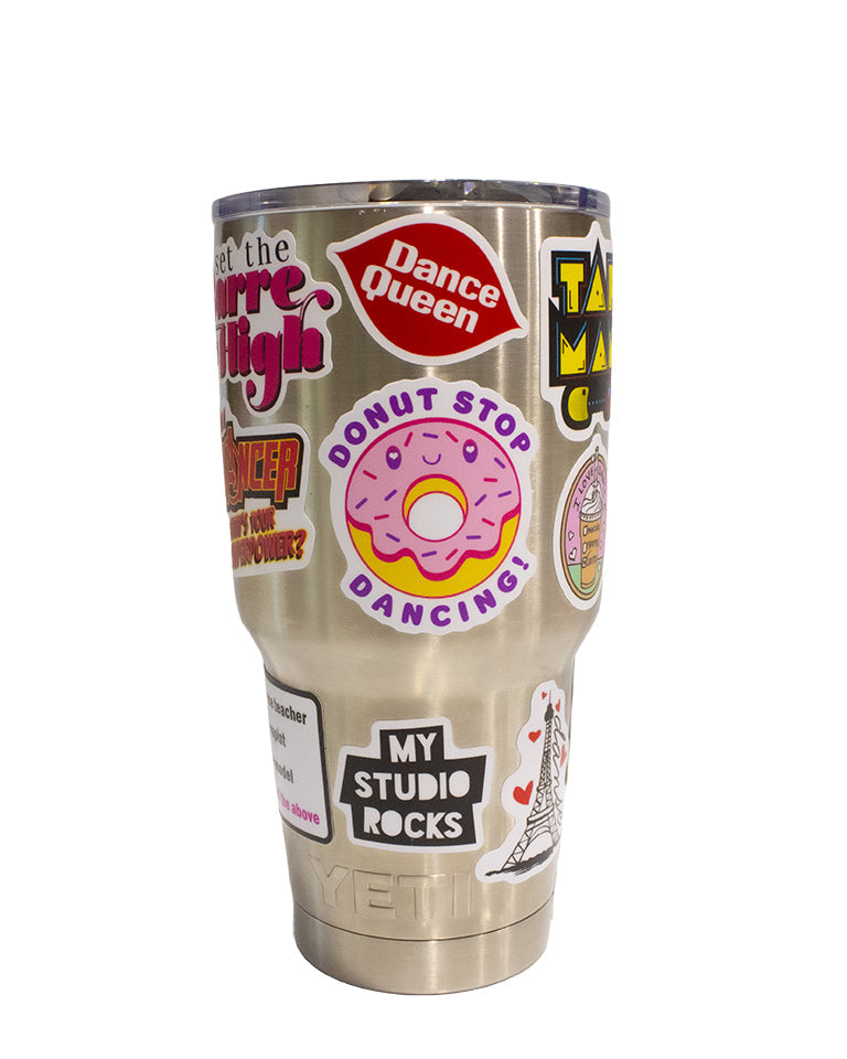 Donut Stop Water Bottle Sticker