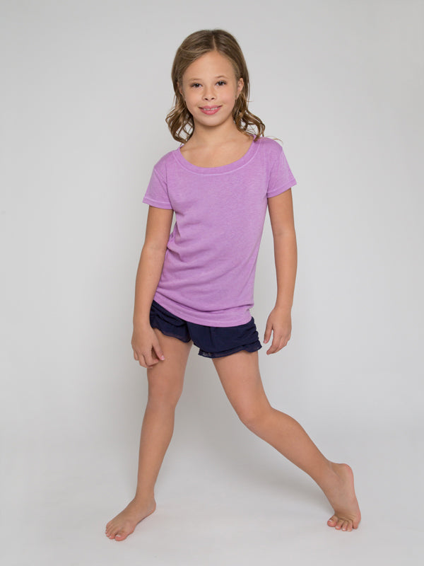 Upscale Tee, Violet Tulle