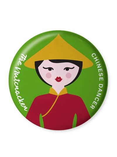 Chinese Dancer Button