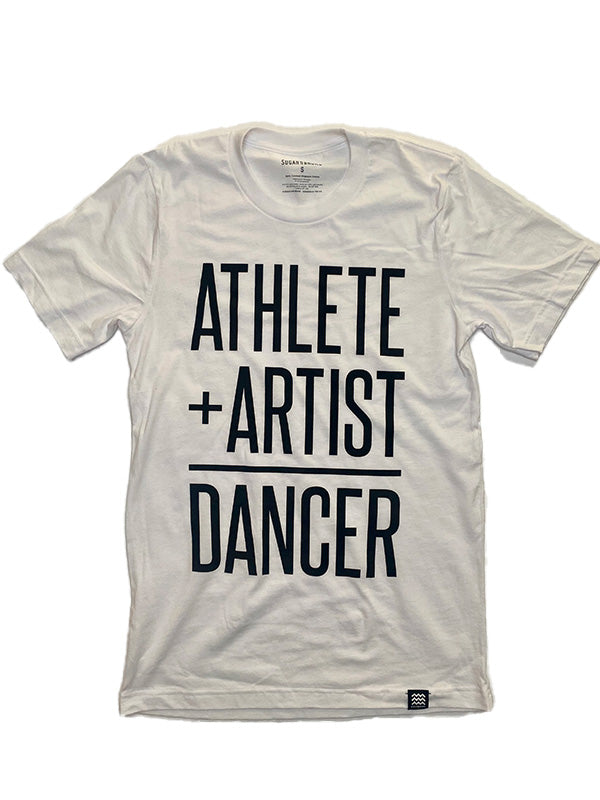 White Athlete Artist Boyfriend Tee