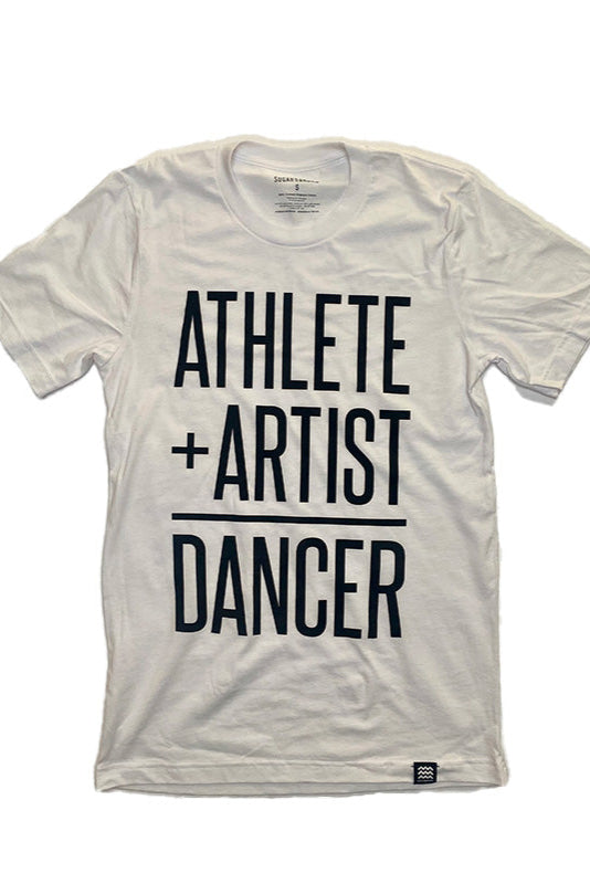 White Athlete Artist Boyfriend Tee
