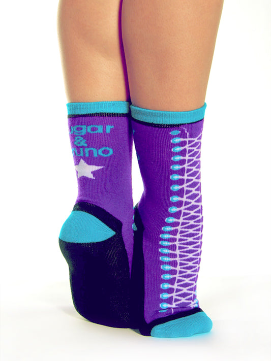 Sneaker Crew Socks, Purple