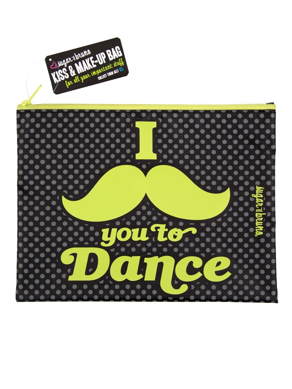I Mustache You Kiss & Make-Up Bag