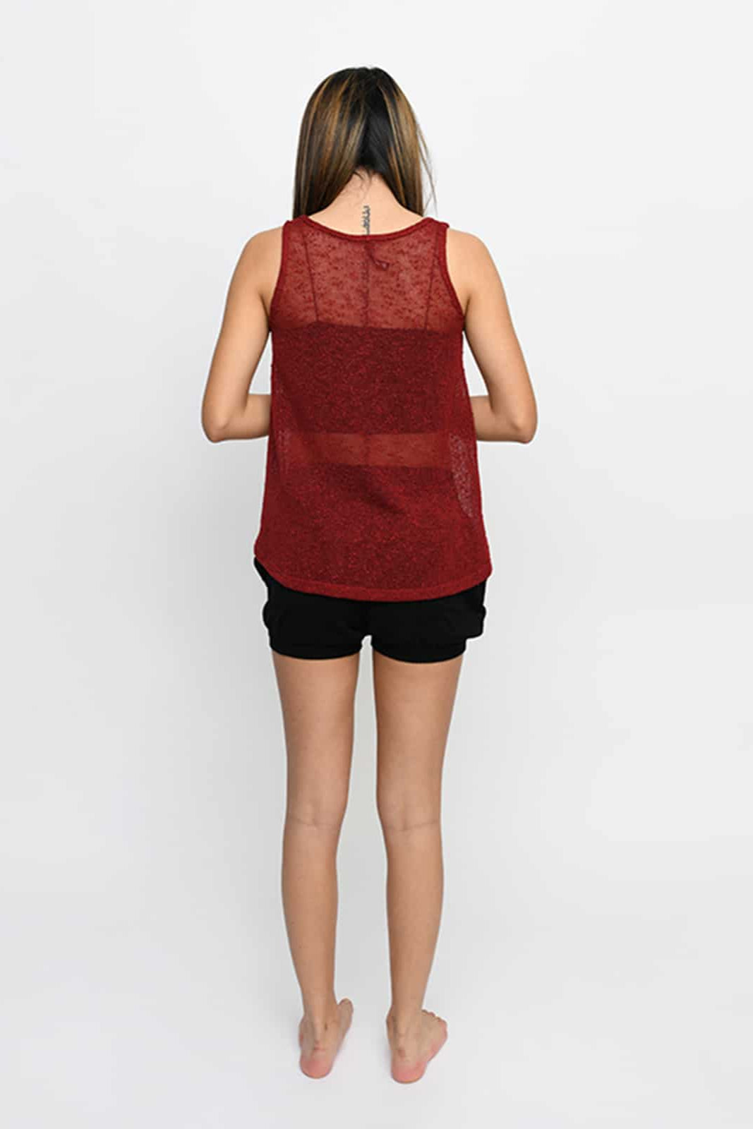 Tiny Pocket Tank, Burgundy