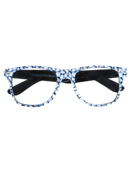 Diamond Sunglasses with Clear Lenses