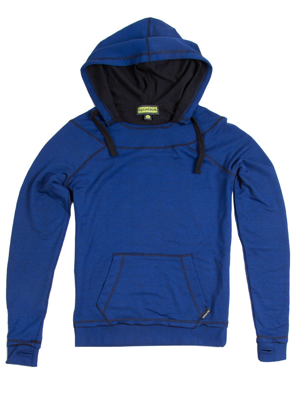 Super Terry Distressed Hoodie, Royal