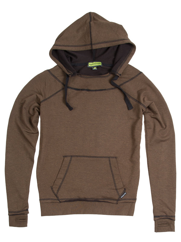 Super Terry Distressed Hoodie, Brown