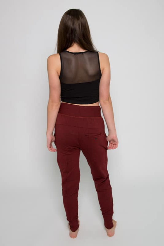 Super Terry Ninja Sweatpants, Burgundy