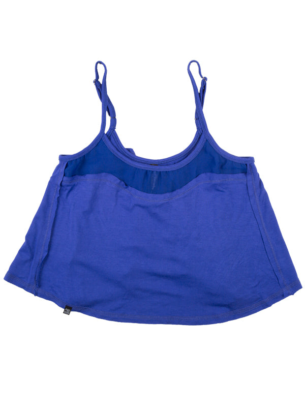 Adjustable Chiffon Ruffle Top, Royal