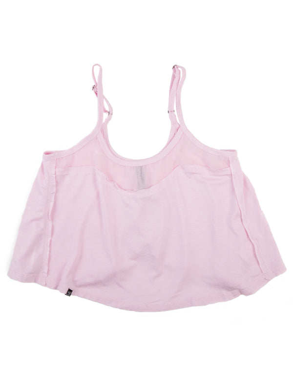 Adjustable Chiffon Ruffle Youth Top, Light Pink