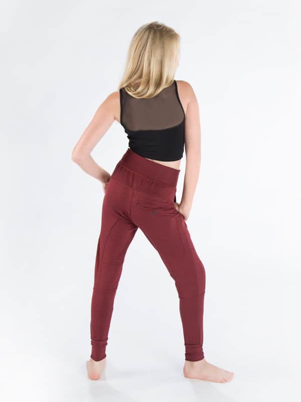 Super Terry Youth Ninja Sweatpants, Burgundy