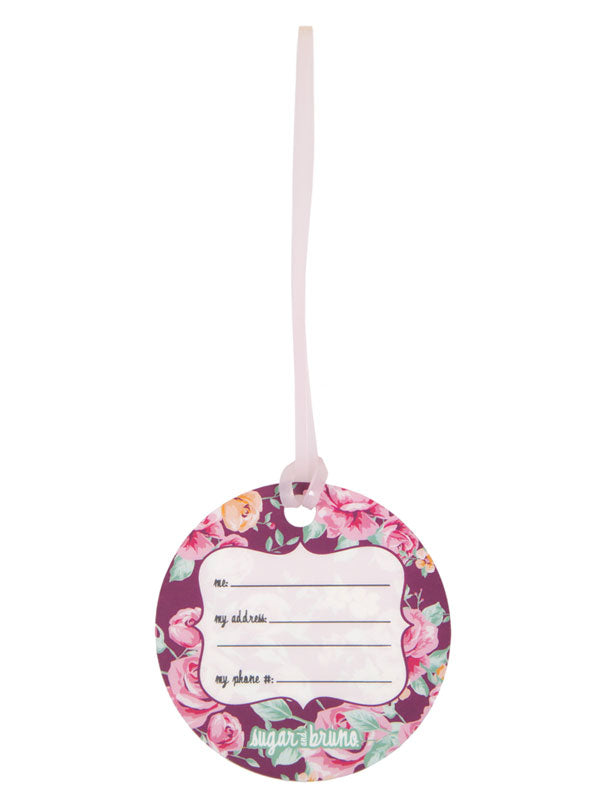 Floral Luggage Tag
