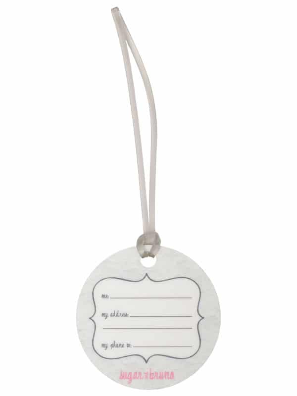 Ballet Lace Luggage Tag