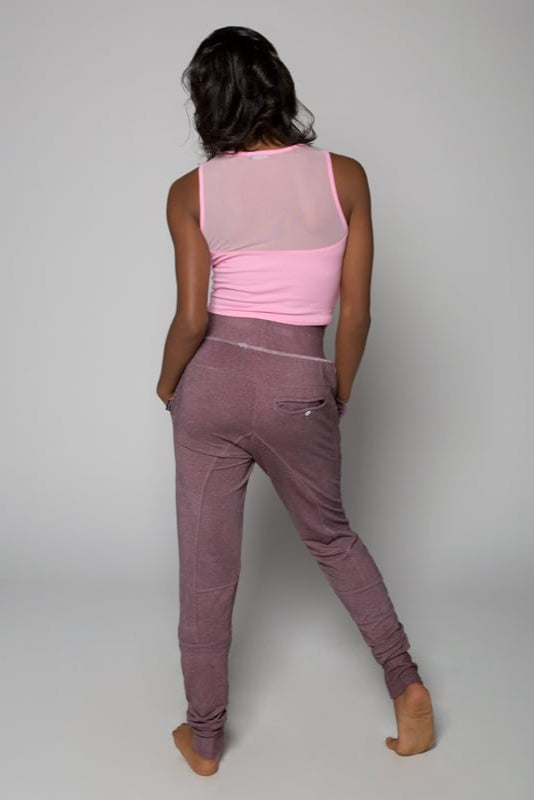 Pink Jogger Pants: Shadow Pink Jogger Pants by Sugar and Bruno Apparel in Indianapolis, IN