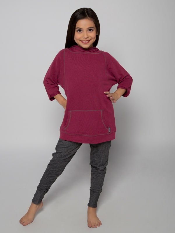 Kathryn Youth Hoodie, Raspberry