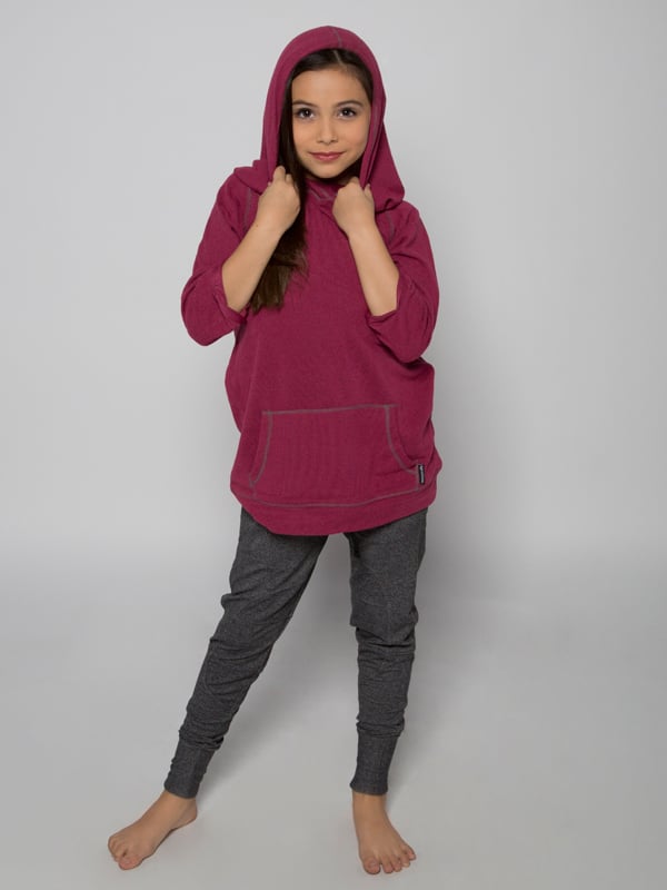 Kathryn Youth Hoodie, Raspberry
